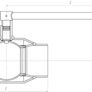 Кран шаровой ALSO Приварные Редуцированные DN 20 PN 40