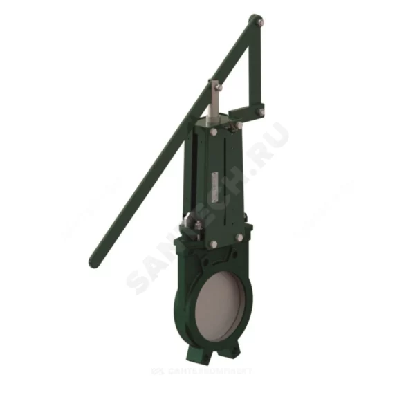 Задвижка шиберная чугун односторонняя межфл VG4400-02MM с рычагом уплотнение: металл Tecofi