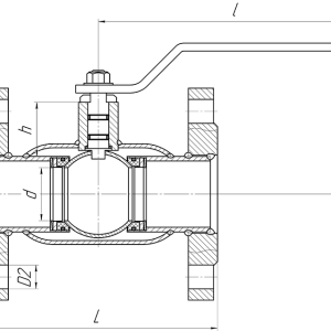 Кран шаровой ALSO Фланцевые Редуцированные DN 25 PN 40