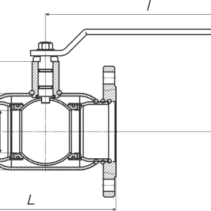 Кран шаровой ALSO Антивандальные Редуцированные DN 80 PN 25
