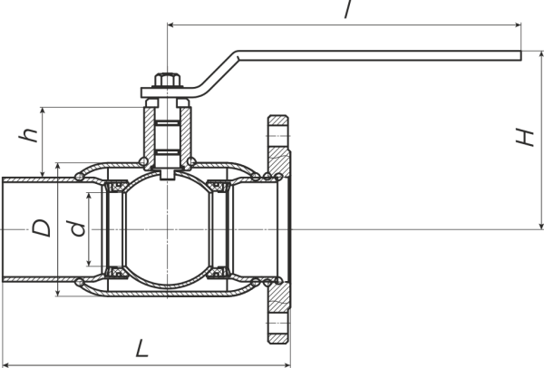 Кран шаровой ALSO Антивандальные Полнопроходные DN 15 PN 40