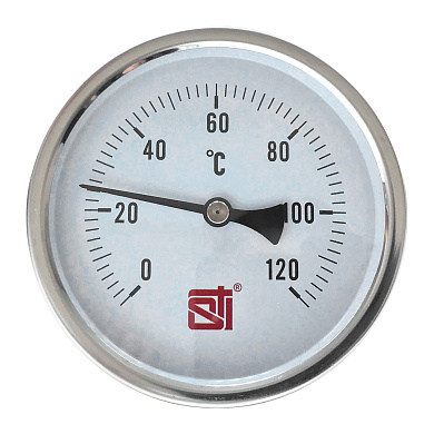 Термометр биметалл погружной STI ∅80 120°C (L100)