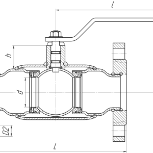 Кран шаровой ALSO Фланцевые Полнопроходные DN 25 PN 40