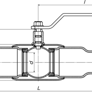 Кран шаровой ALSO Приварные Полнопроходные DN 32 PN 40